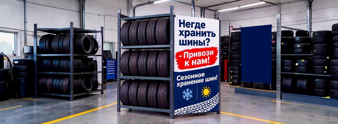 Сезонное хранение шин в дилерском центре